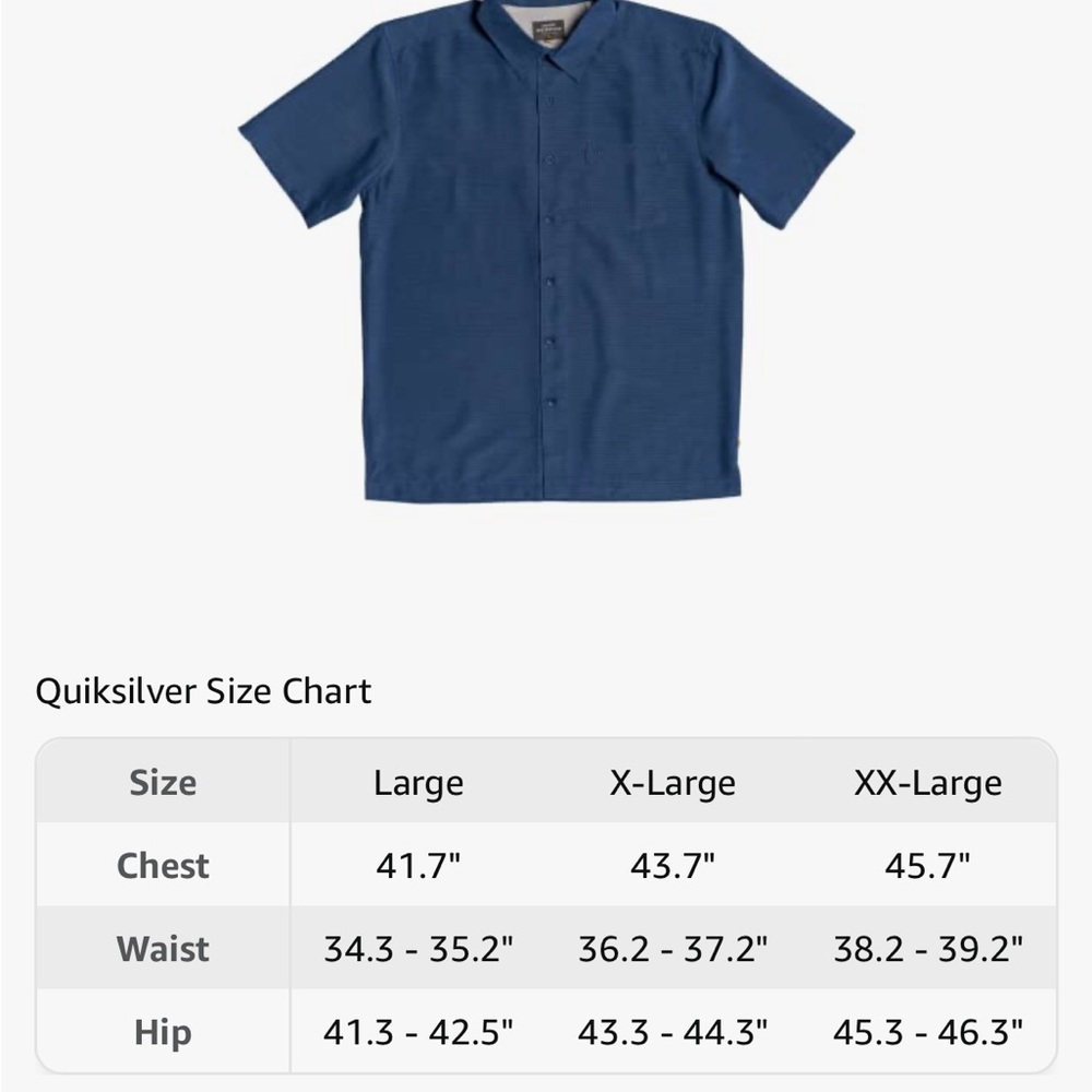 NEW Men’s Quicksilver Waterman Collection Short-Sleeved Shirt - Comfort Fit - Picture 4 of 4